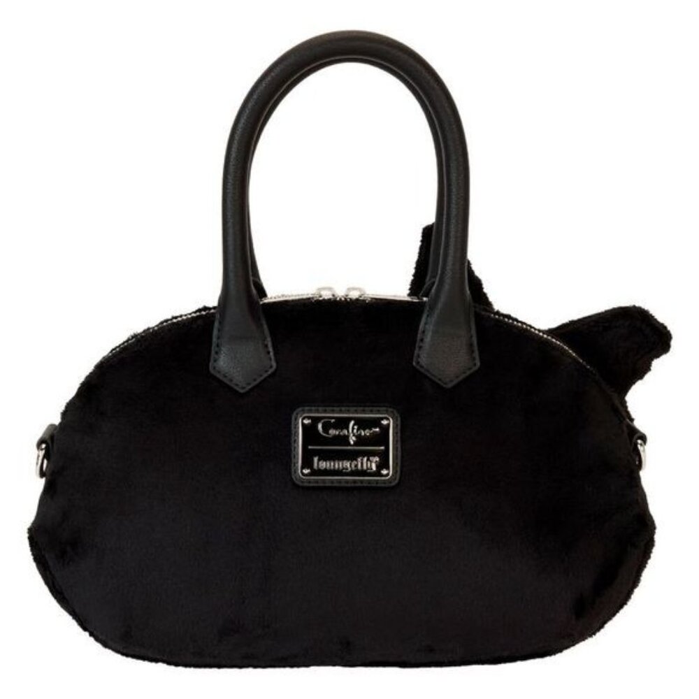 NWT Loungefly Laika Coraline 15th Anniversary Cat Plush Figural Crossbody Bag - Picture 2 of 4
